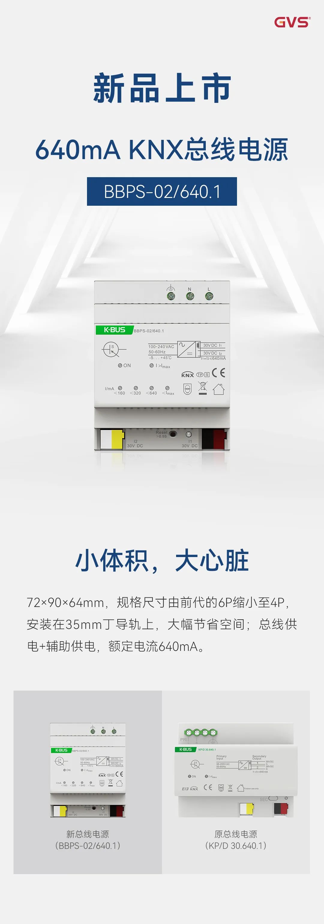 GVS新品一代KNX總線電源